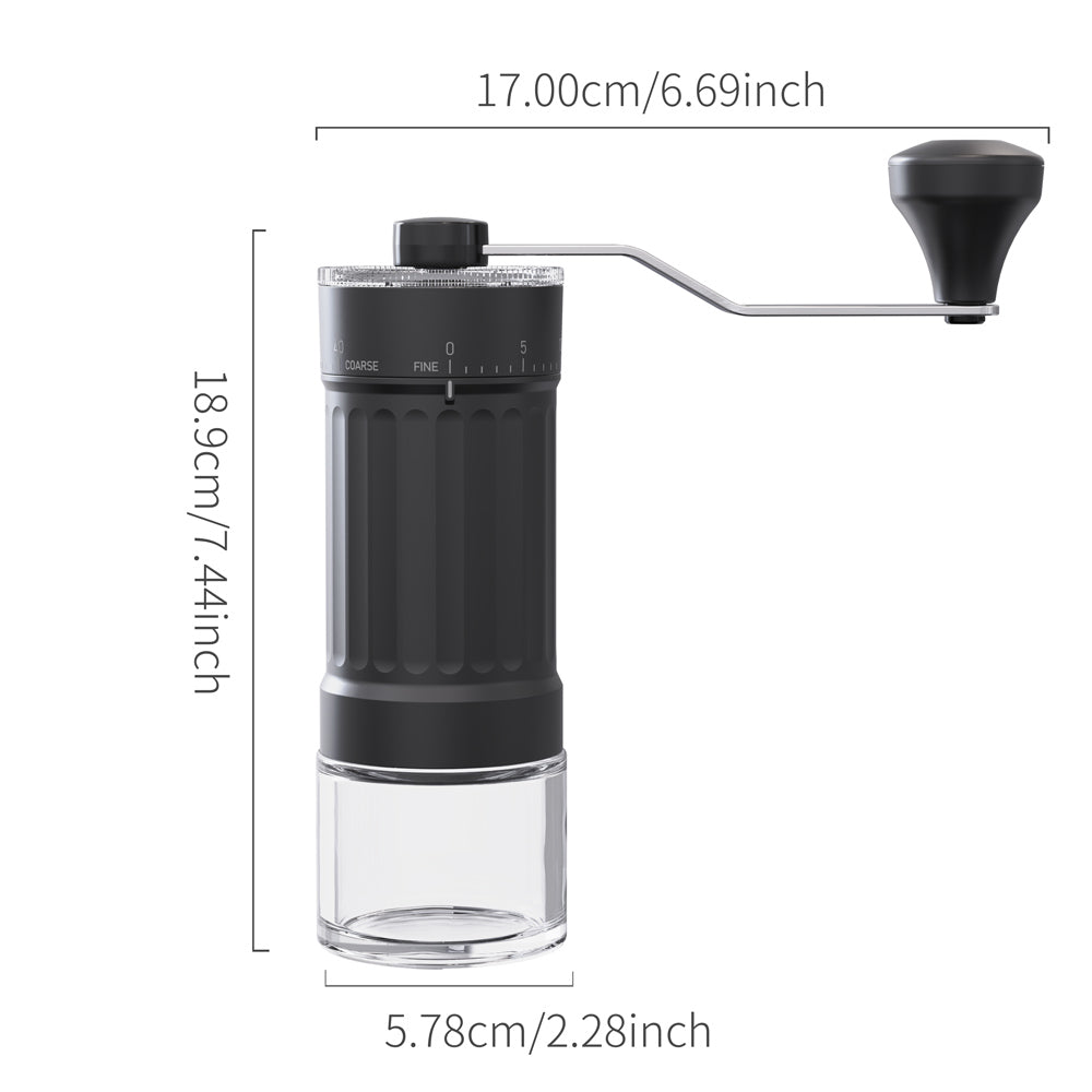 Molinillo de café manual MOLIDO Grinder — Fresas cónicas de acero | 18 niveles de ajuste